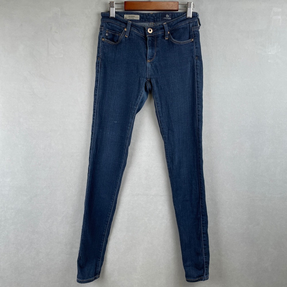 AG Adriano Goldschmied The Legging Super Skinny Jeans Dark Wash 25R USA Designer